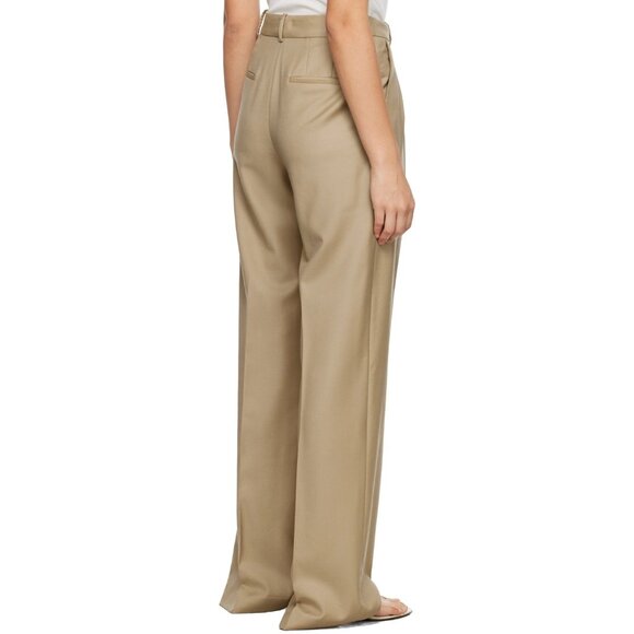 Loulou Studio Sbiru Pants in Beige XSmall New Womens Tailored Trousers - Picture 13 of 16